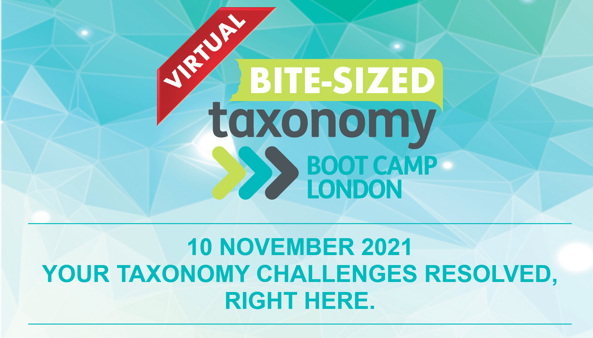 Virtual Bite-Sized Taxonomy Boot Camp London 2021
