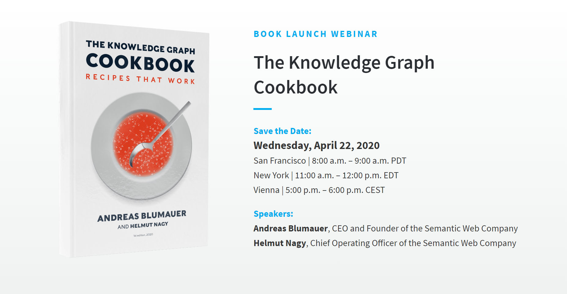 The Knowledge Graph Cookbook: Book Launch Webinar